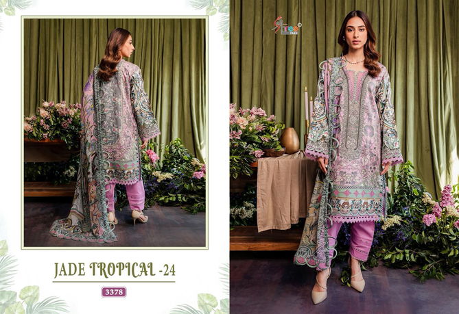 Jade Tropical 24 Cotton Printed Pakistani Suits Wholesale Market In Surat With Price